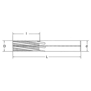 L6215 fraise à fileter carbure monobloc gaz-bsp